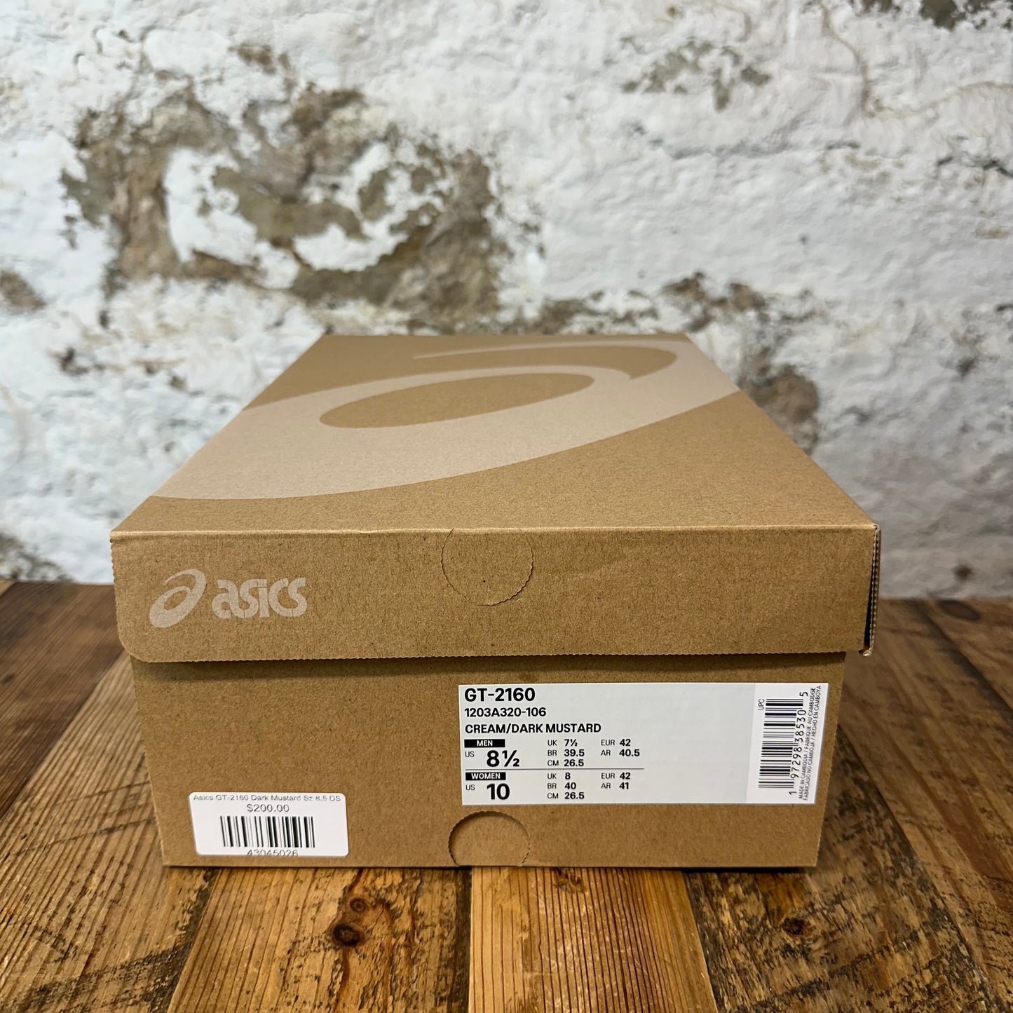 Asics GT-2160 Dark Mustard Sz 8.5