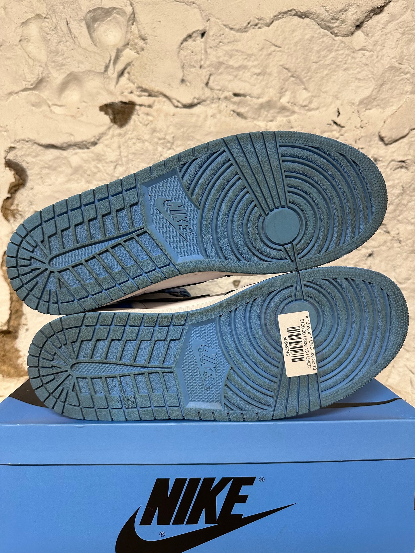 Air Jordan 1 High UNC Toe Sz 13