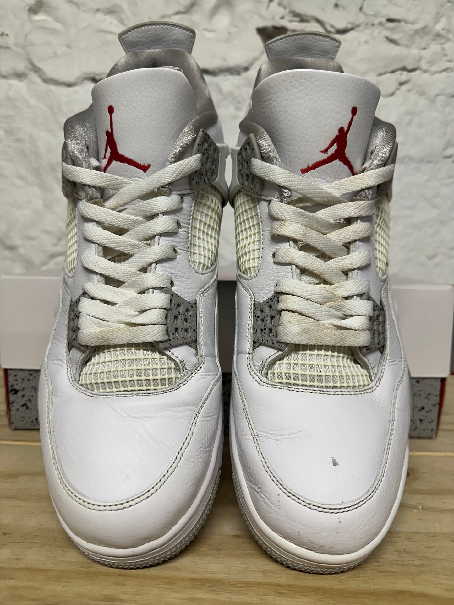 Air Jordan 4 White Oreo Sz 13