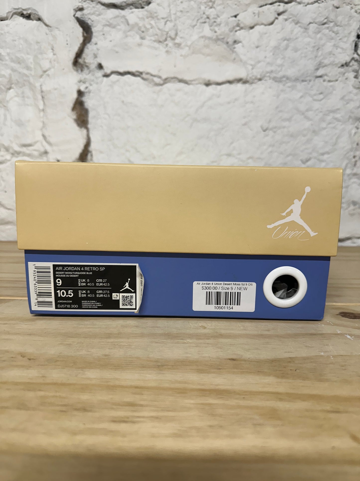 Air Jordan 4 Union Desert Moss Sz 9 DS