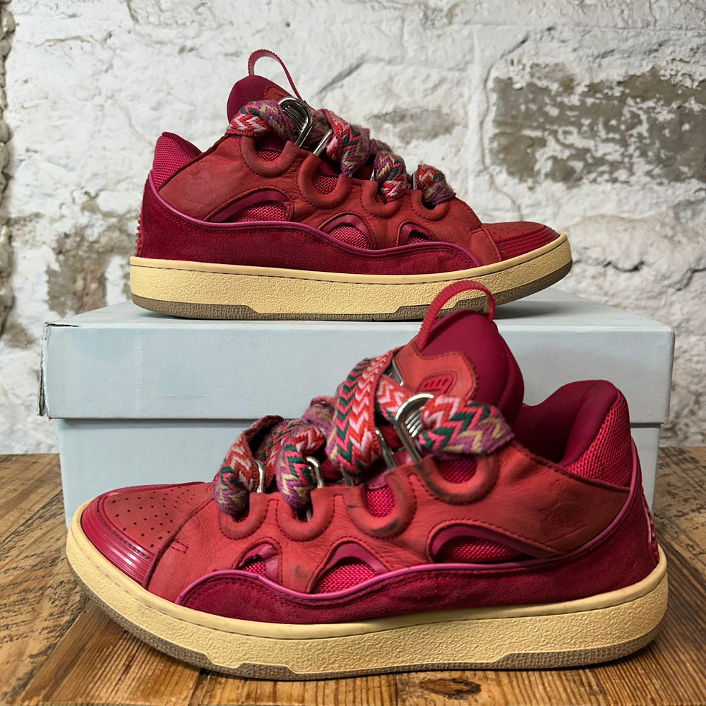 Lanvin Curb Multicolor Lace Watermelon Sneaker Sz 9 (42)