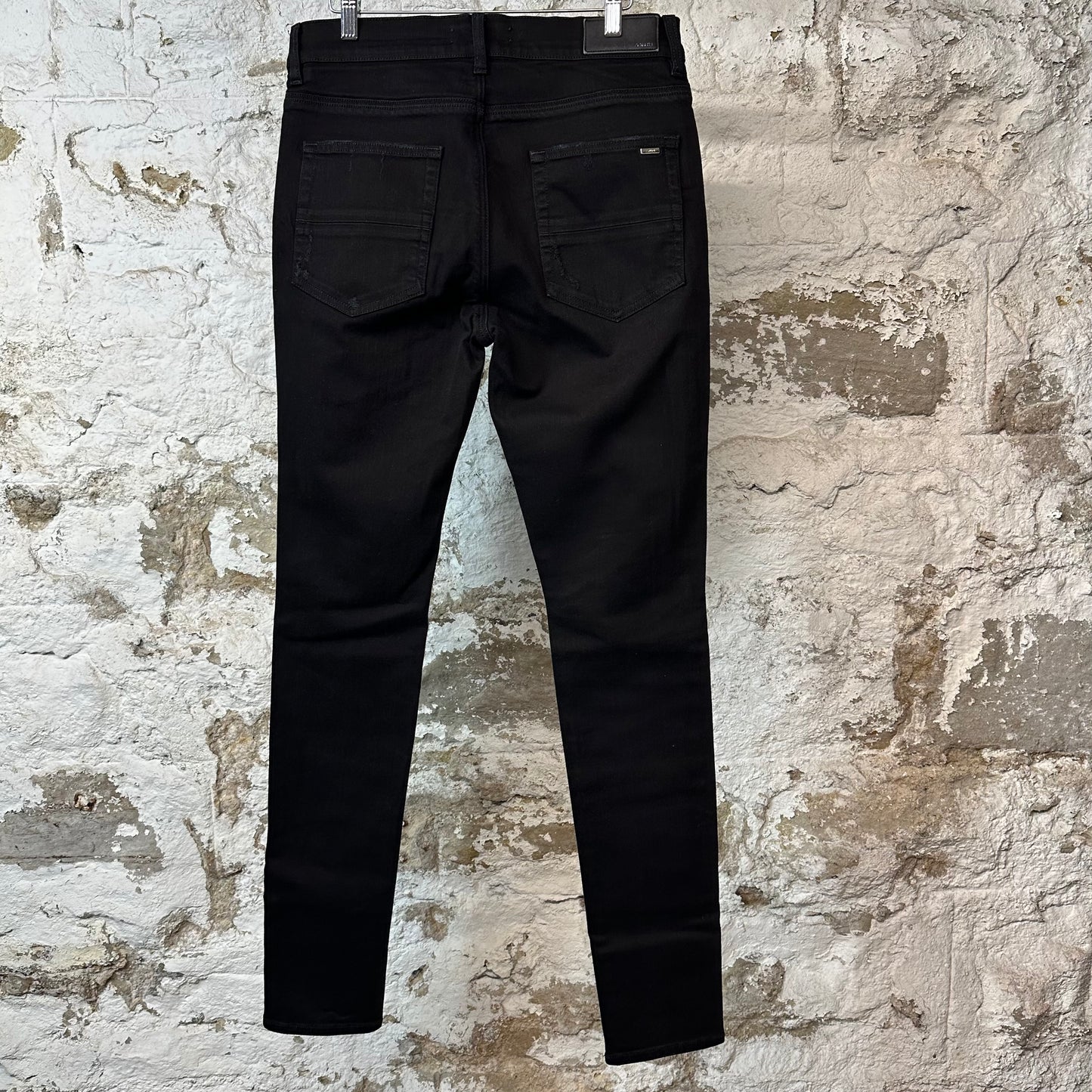 Amiri MX1 Red White Acid Black Denim Jeans Sz 33