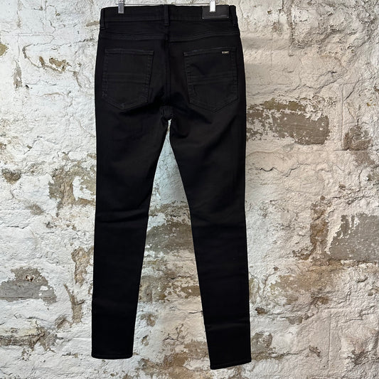 Amiri MX1 Red White Acid Black Denim Jeans Sz 33