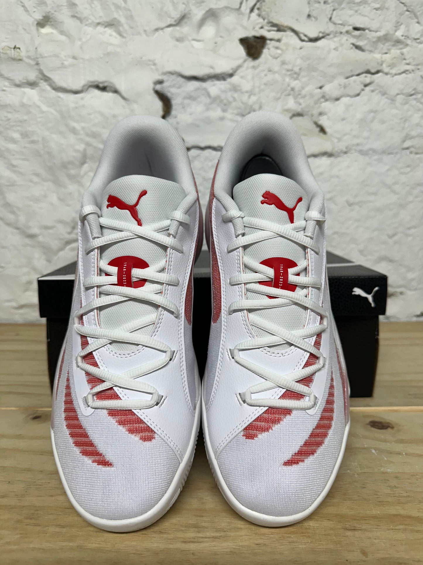Puma All Pro Nitro White Red Sz 11.5 DS
