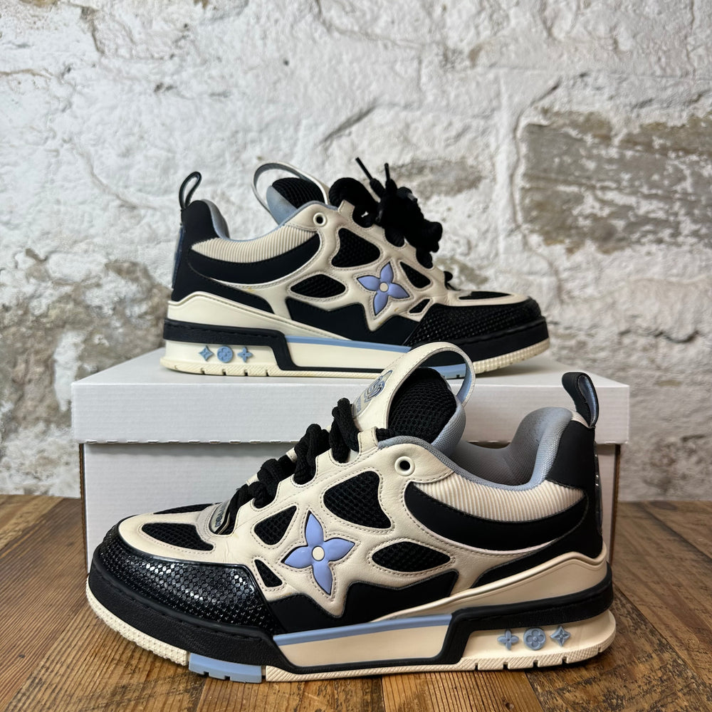 Louis Vuitton Blue Black White Skate Sneaker Sz 8.5 (7LV)