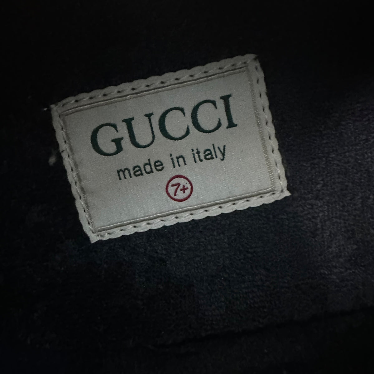 Gucci Rhyton Navy GG Monogram Sneaker Sz 7.5