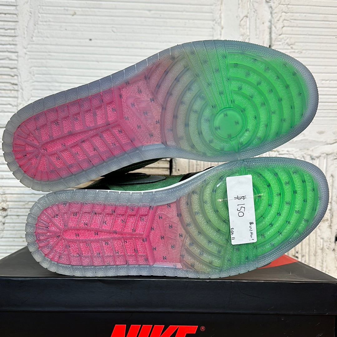 Air Jordan 1 High Zoom Zen Green Sz 11 DS