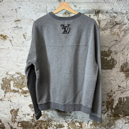 Louis Vuitton Nigo Squared Grey Crewneck Sz L