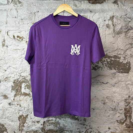 Amiri White AM Purple T-shirt Sz S