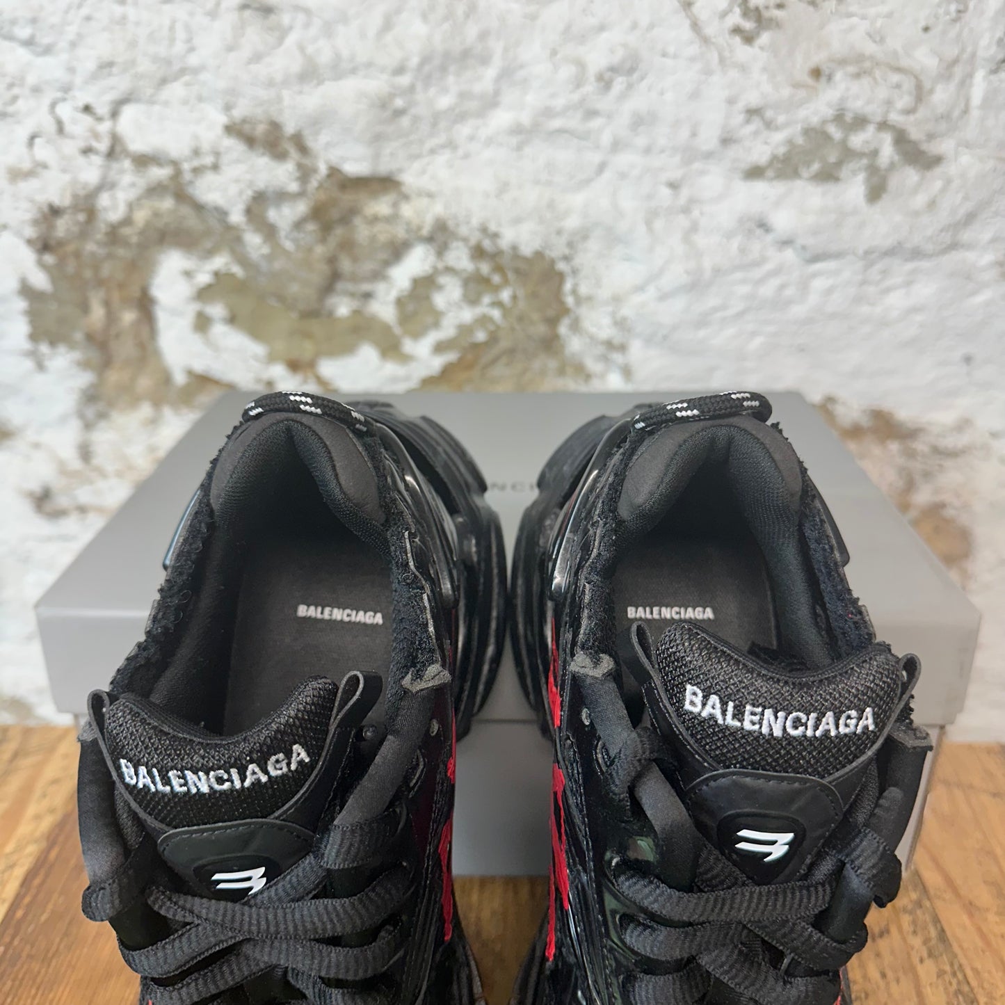 Balenciaga Runner Red Graffiti Black Sneaker