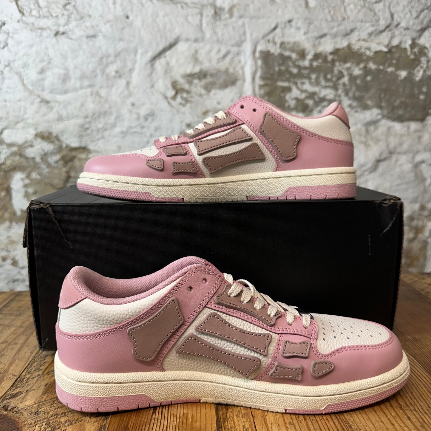 Amiri Pale Rose Skeleton Pink White Sneaker Sz 5 (37)