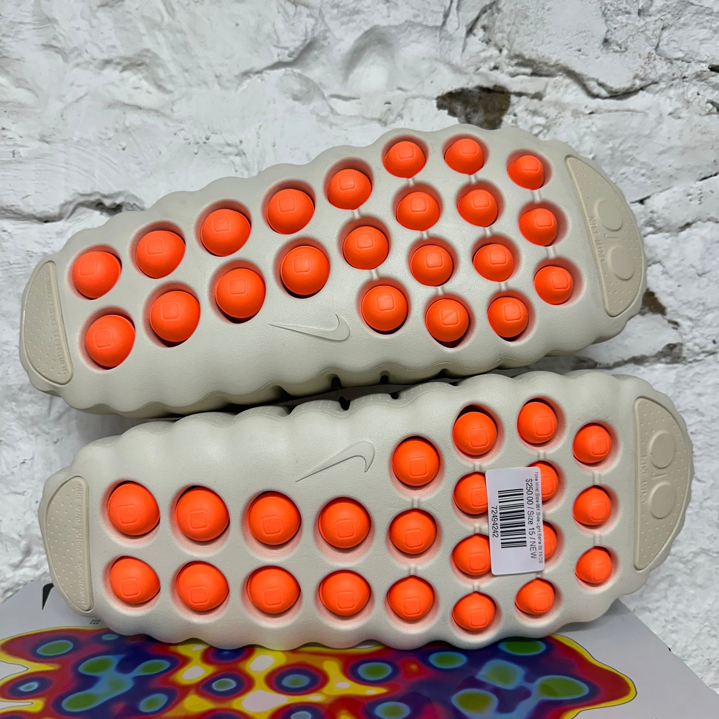 Nike Mind Slide 001 Slide Light Bone Sz 15 DS