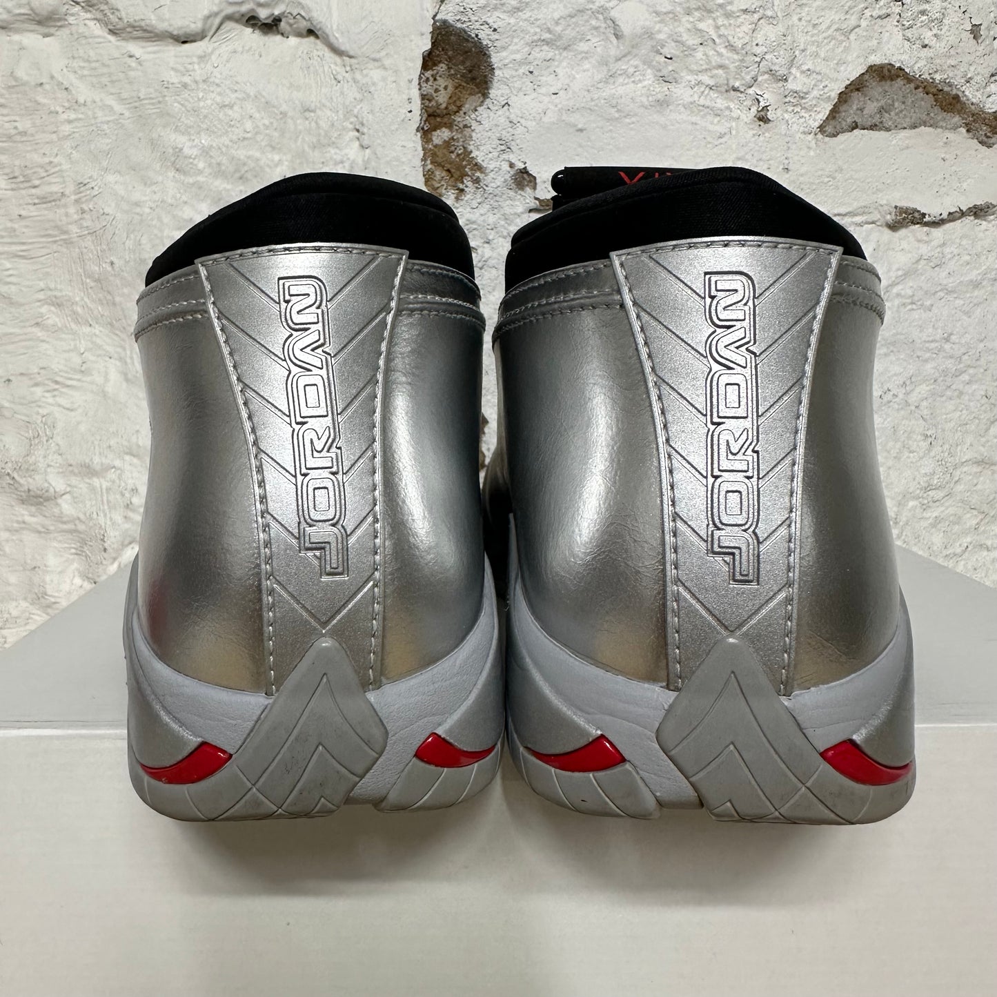 Air Jordan 14 Low Metallic Silver Sz 10.5 (12W)