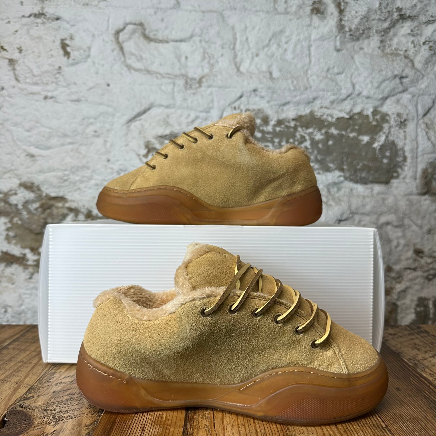 ERL Skate Vamp Beige Suede Sneaker Sz 8