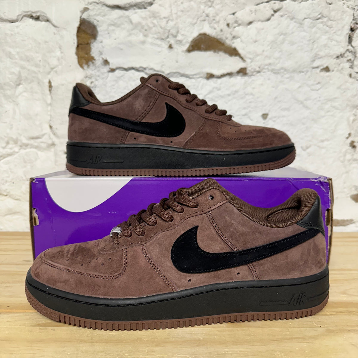 Nike SB Air Force 1 Low Light Chocolate Black Sz 10 DS