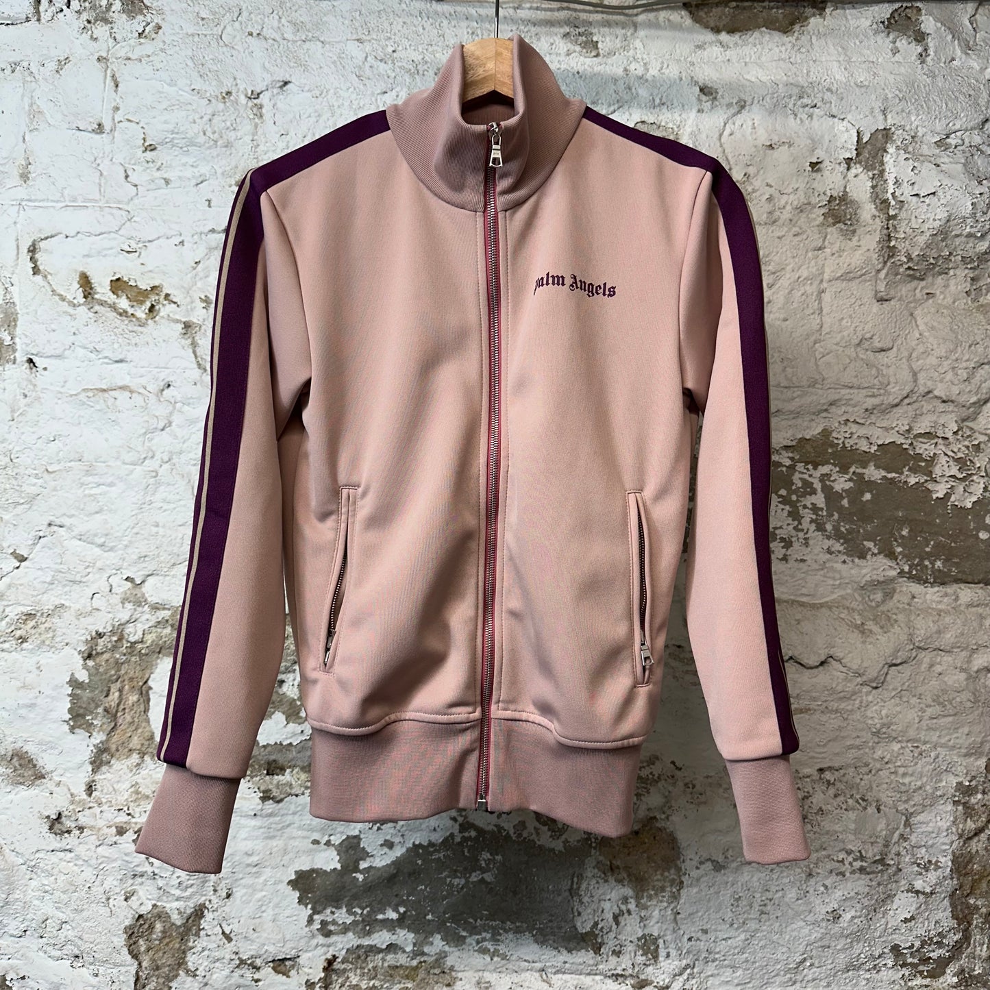 Palm Angels Rust Pink Purple Track Jacket Sz XXS