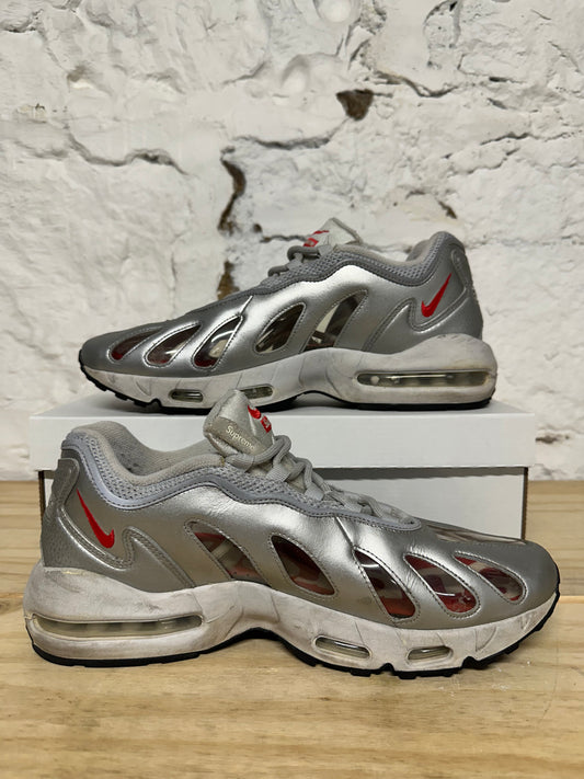 Nike Air Max 96 Supreme Silver Sz 12