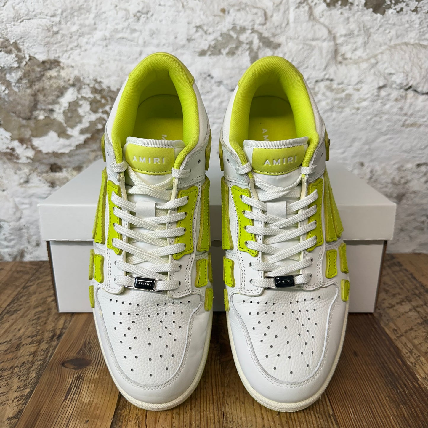 Amiri Yellow Skeleton White Sneaker Sz 10 (43) No Box