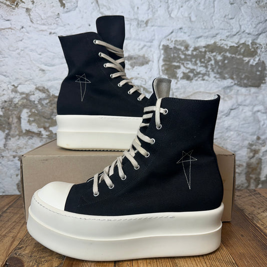 Rick Owens Pentastitch Double Bumper Black Milk Sneaker Sz 11 (44)