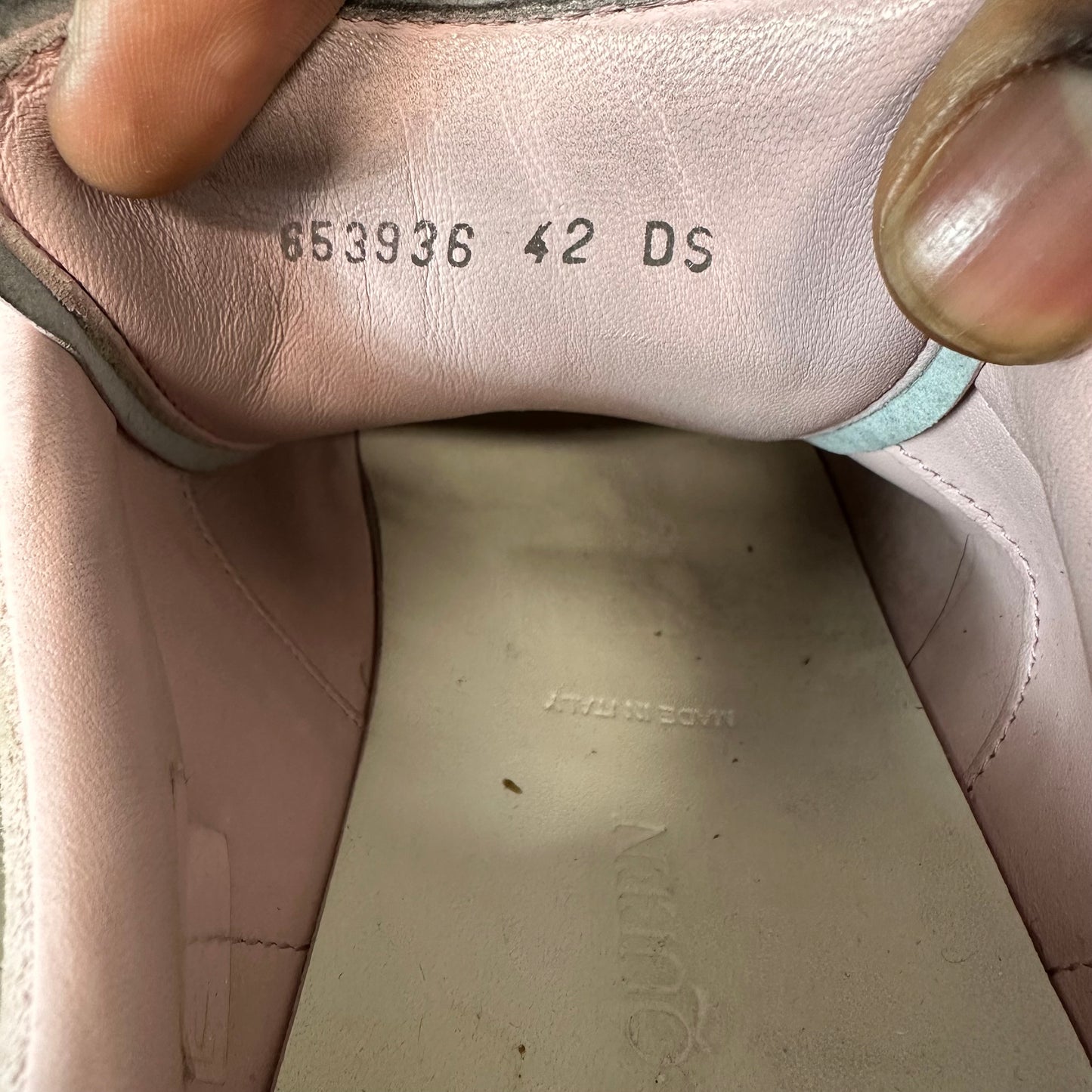 Alexander Mcqueen Pink Dip Dyed Black Sneaker Sz 9 (42)