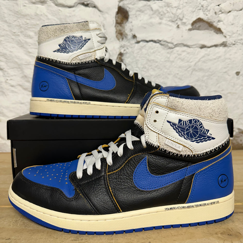 Air Jordan 1 High Fragment x Union LA Varsity Red Sport Royal Sz 13