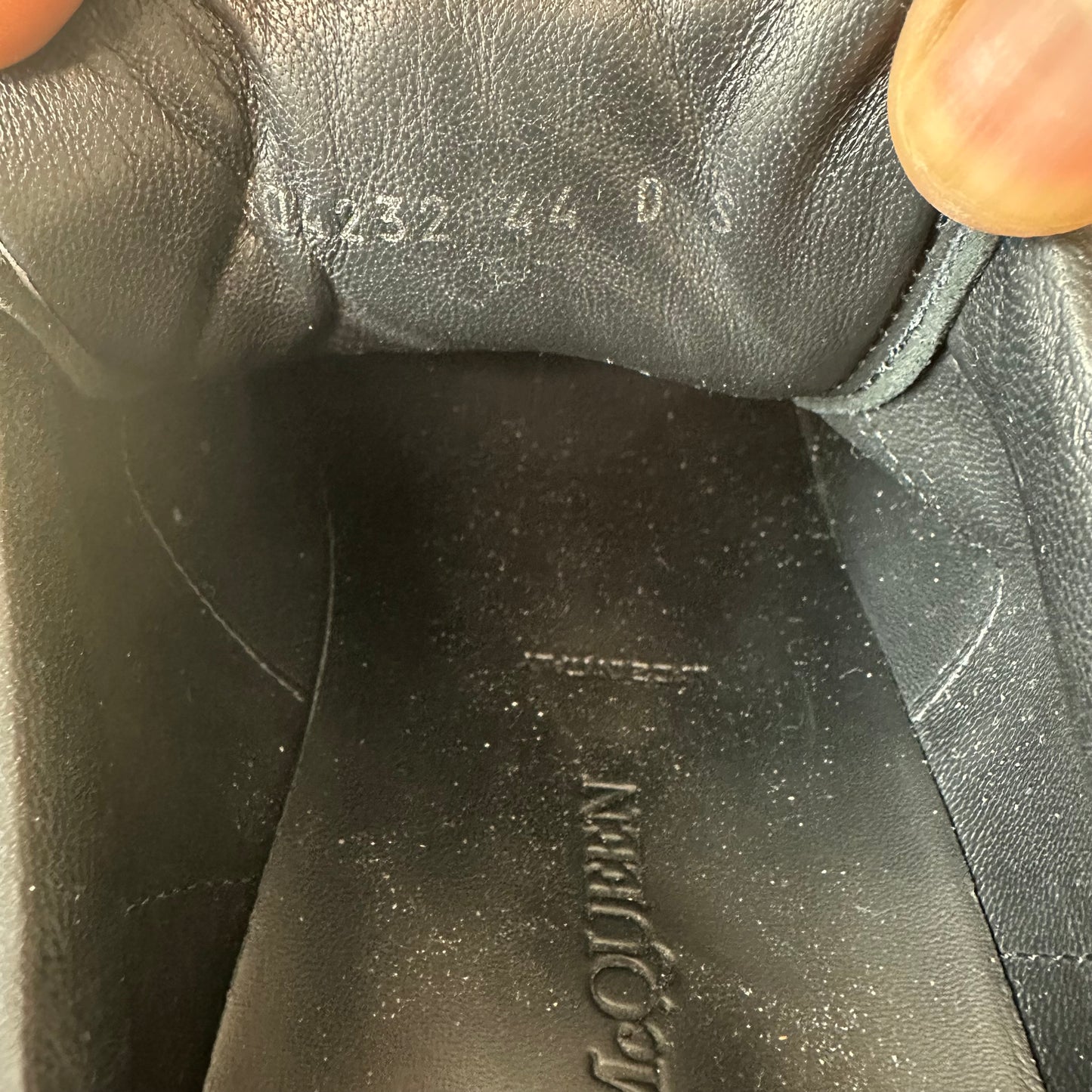 Alexander Mcqueen Yellow Tab Black Sneaker Sz 11 (44) No Box