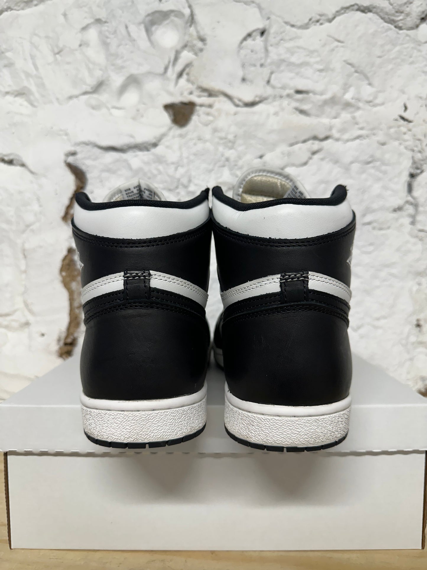 Air Jordan 1 High Black White Sz 14