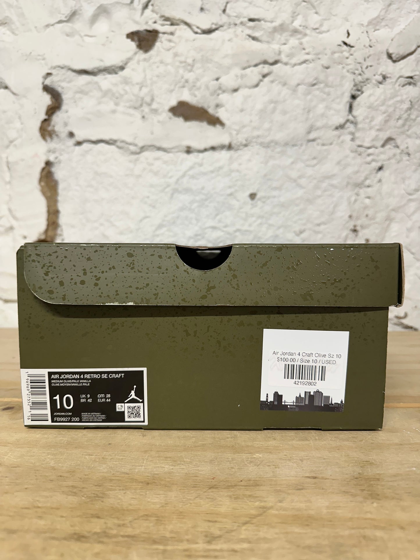 Air Jordan 4 Craft Olive Sz 10