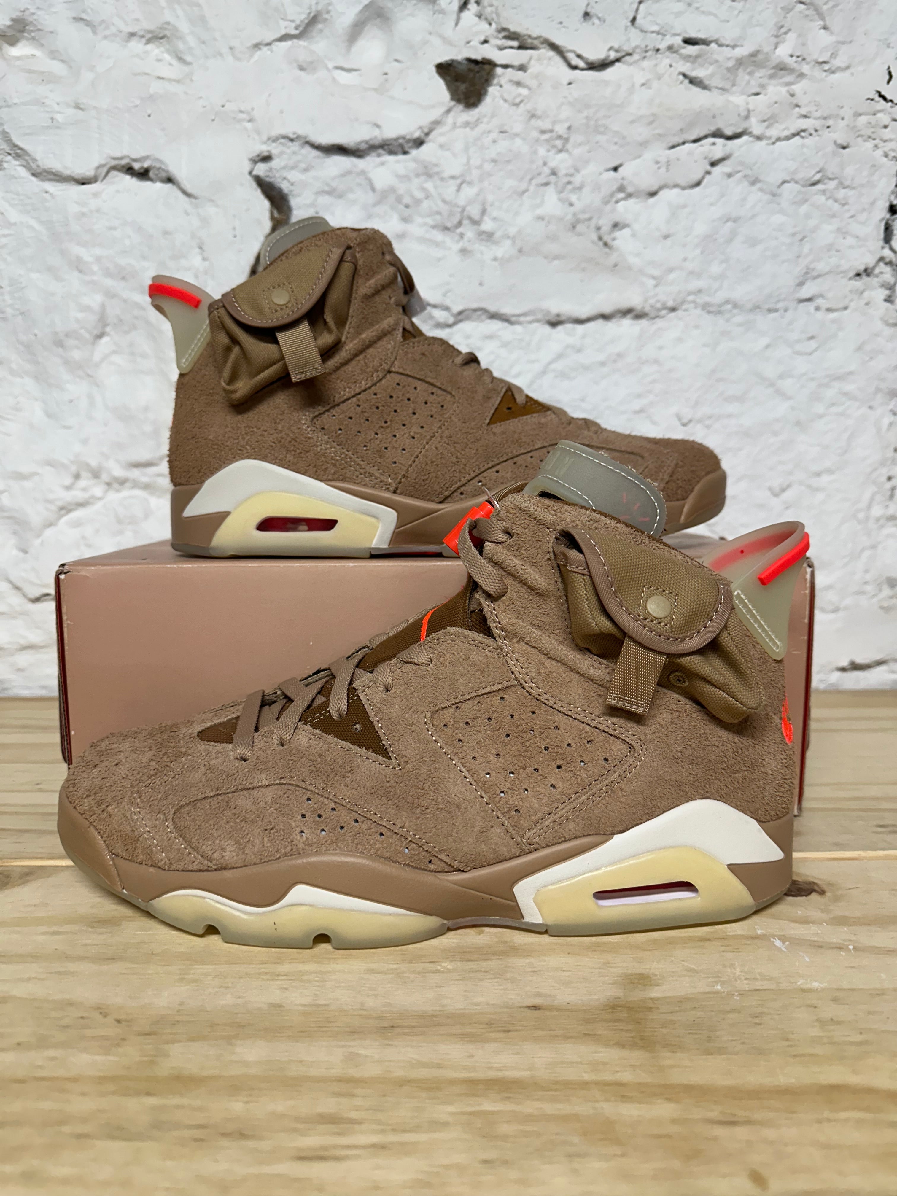 Air Jordan 6 Travis Scott British Khaki Sz 10 DS