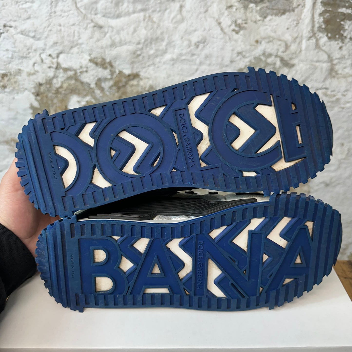 Dolce Gabbana NS1 Black White Blue Sz 10 (43) No Box