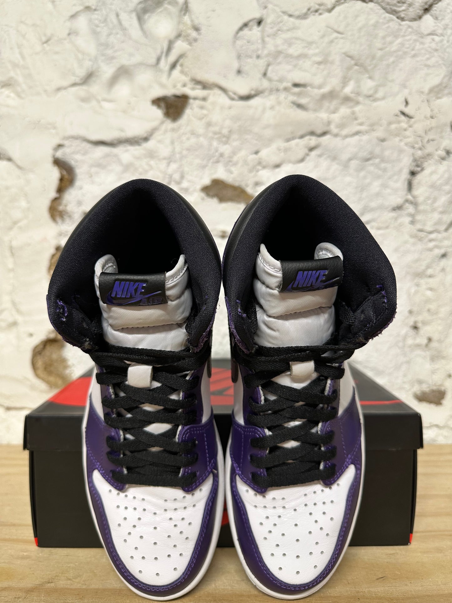 Air Jordan 1 High Court Purple White Sz 9