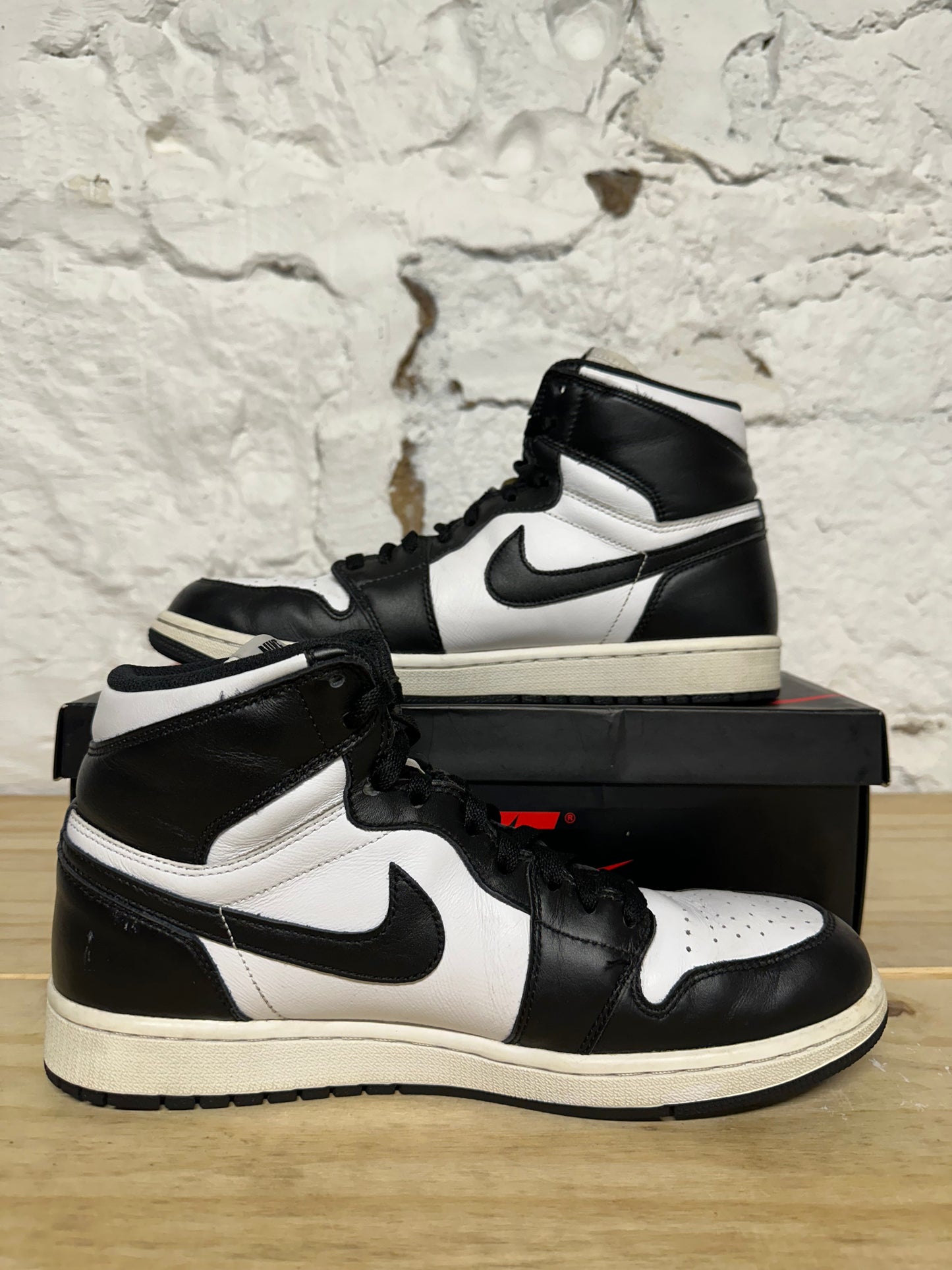 Air Jordan 1 High Black White (2014) Sz 10.5