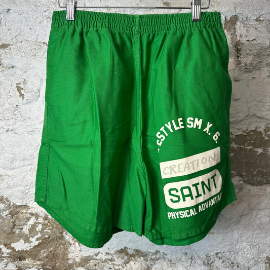 Saint Michael Easy Creation Green Shorts Sz M