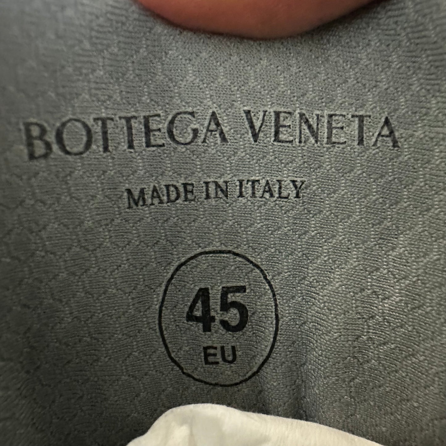 Bottega Veneta Silver White Orbit Sneaker Sz 12 (45) DS