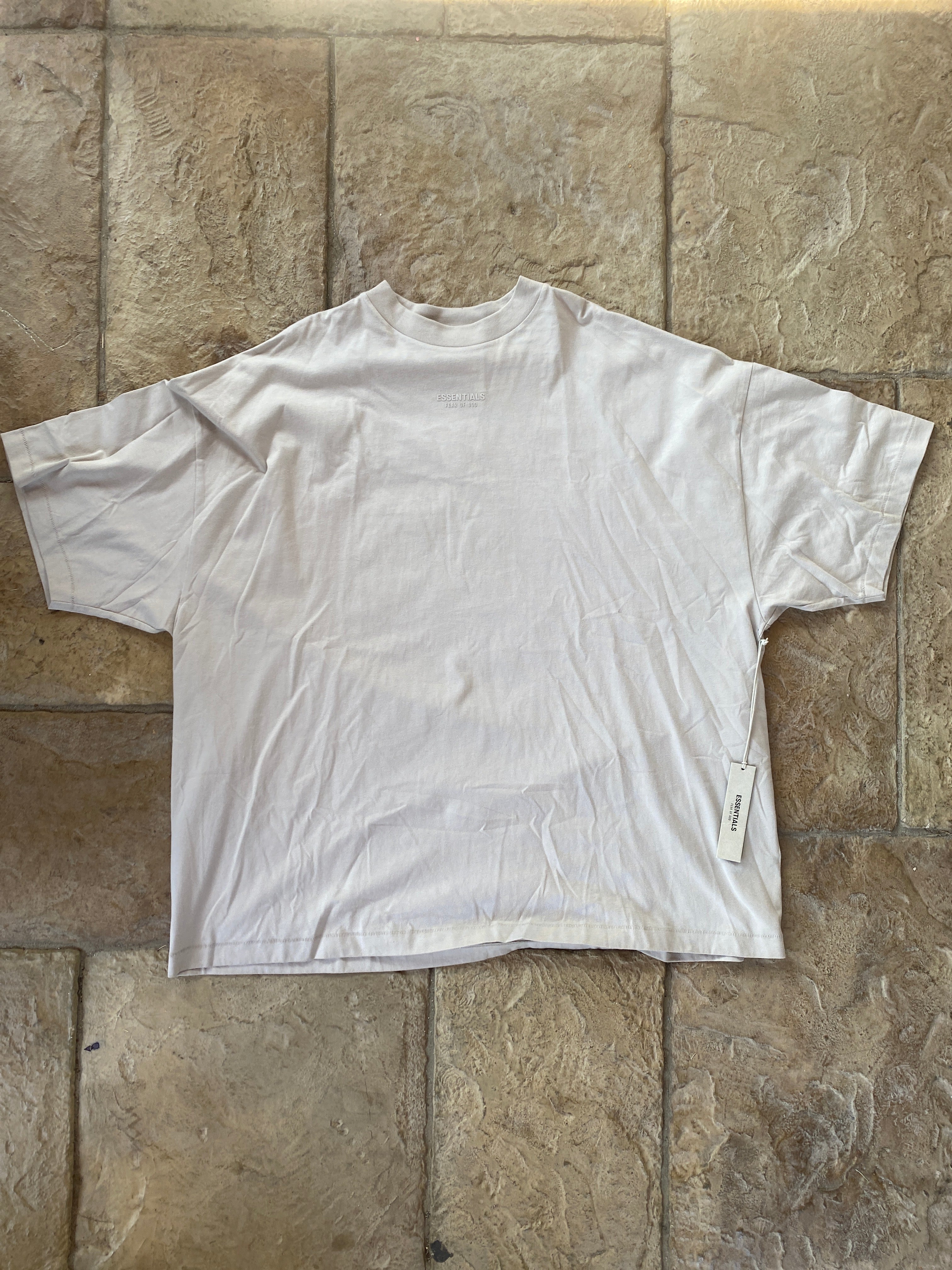 Fear of God Essentials Tan T-Shirt Sz 2XL DS