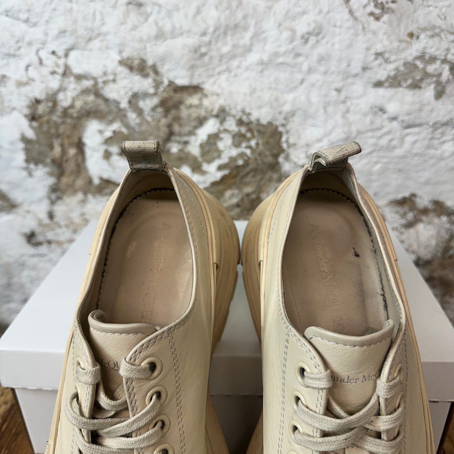 Alexander Mcqueen Tan Tread Boot Low Sz 11 (44) No Box