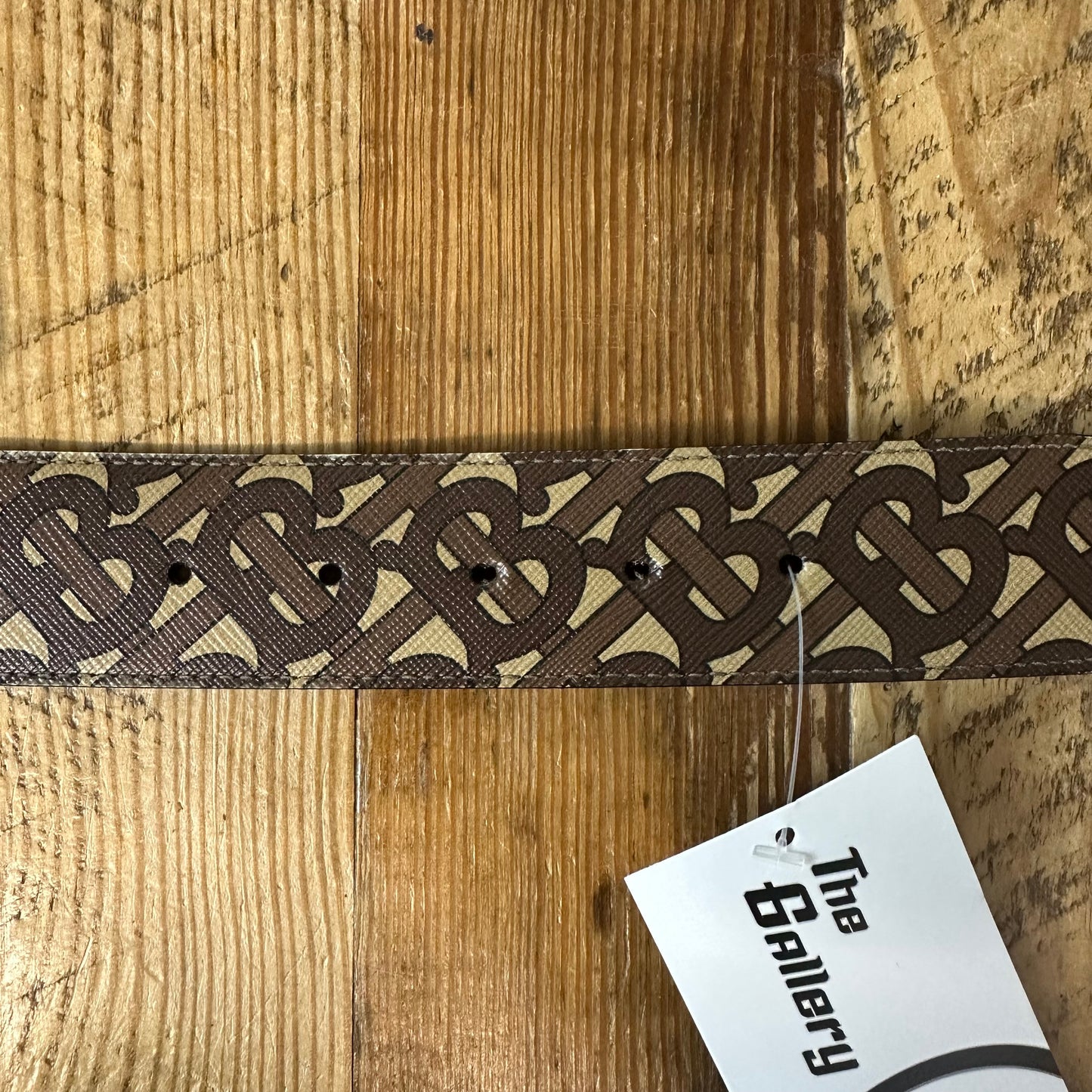 Burberry TB Logo Brown Monogram Belt Sz (100/40)