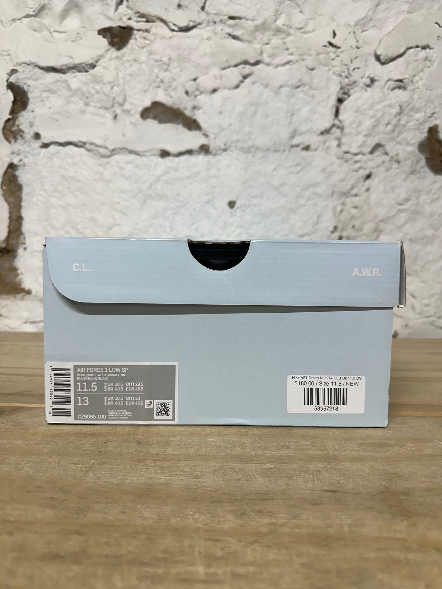 Nike Air Force 1 Low Drake NOCTA CLB Sz 11.5 DS