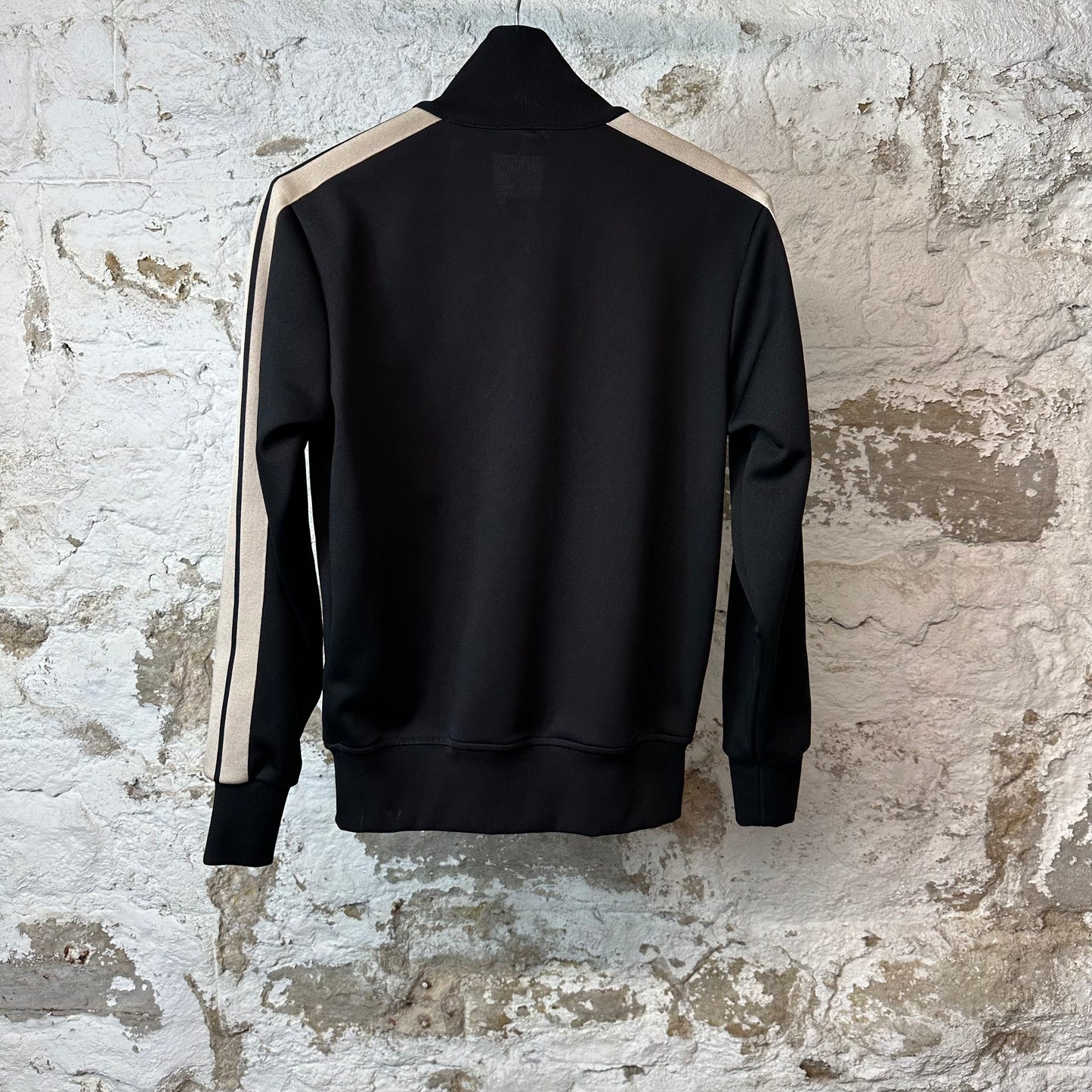 Palm Angels Black Beige Track Jacket Sz XS