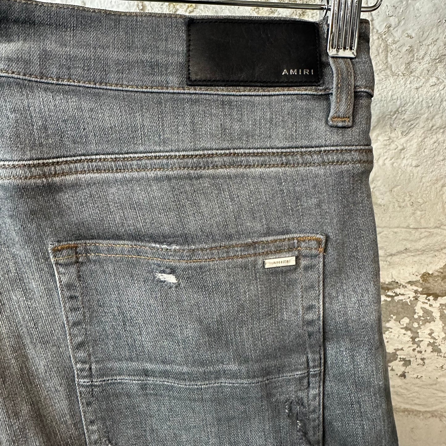 Amiri Plain Gray Denim Jeans Sz 36