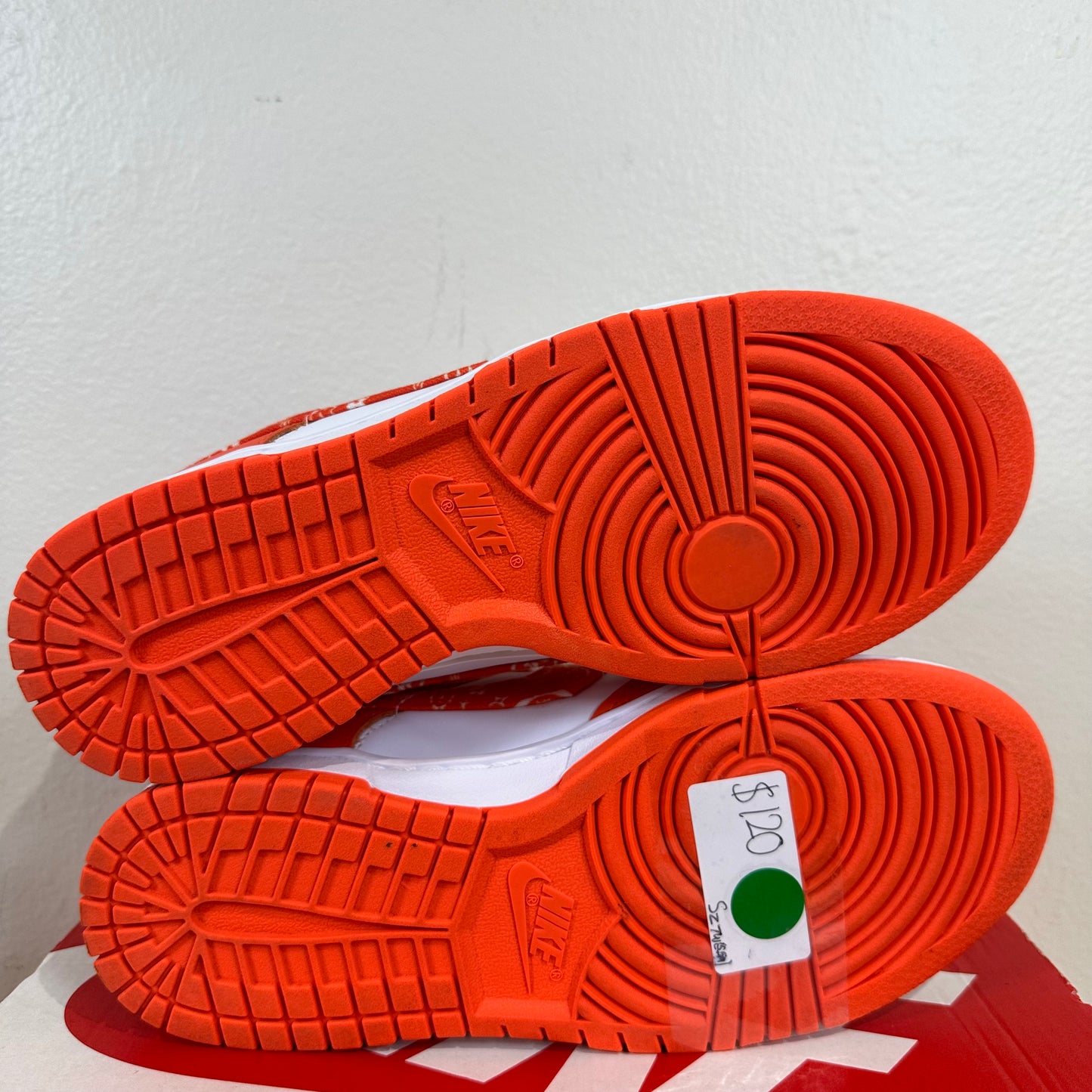 Nike Dunk Low Essential Paisley Pack Orange Sz 5.5 (7W)