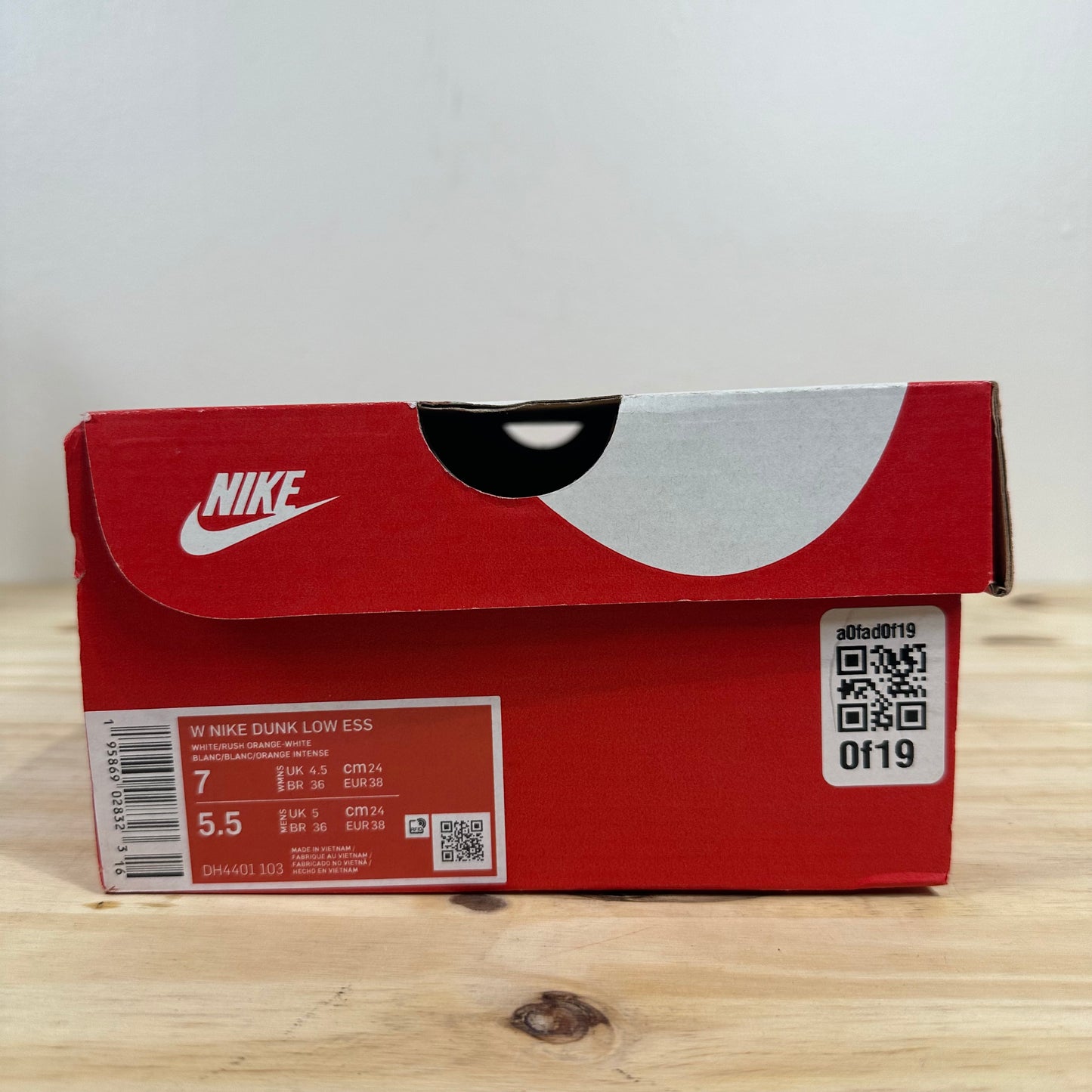 Nike Dunk Low Essential Paisley Pack Orange Sz 5.5 (7W)