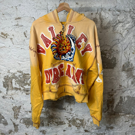 Vale Sunny Zip Up Yellow Hoodie