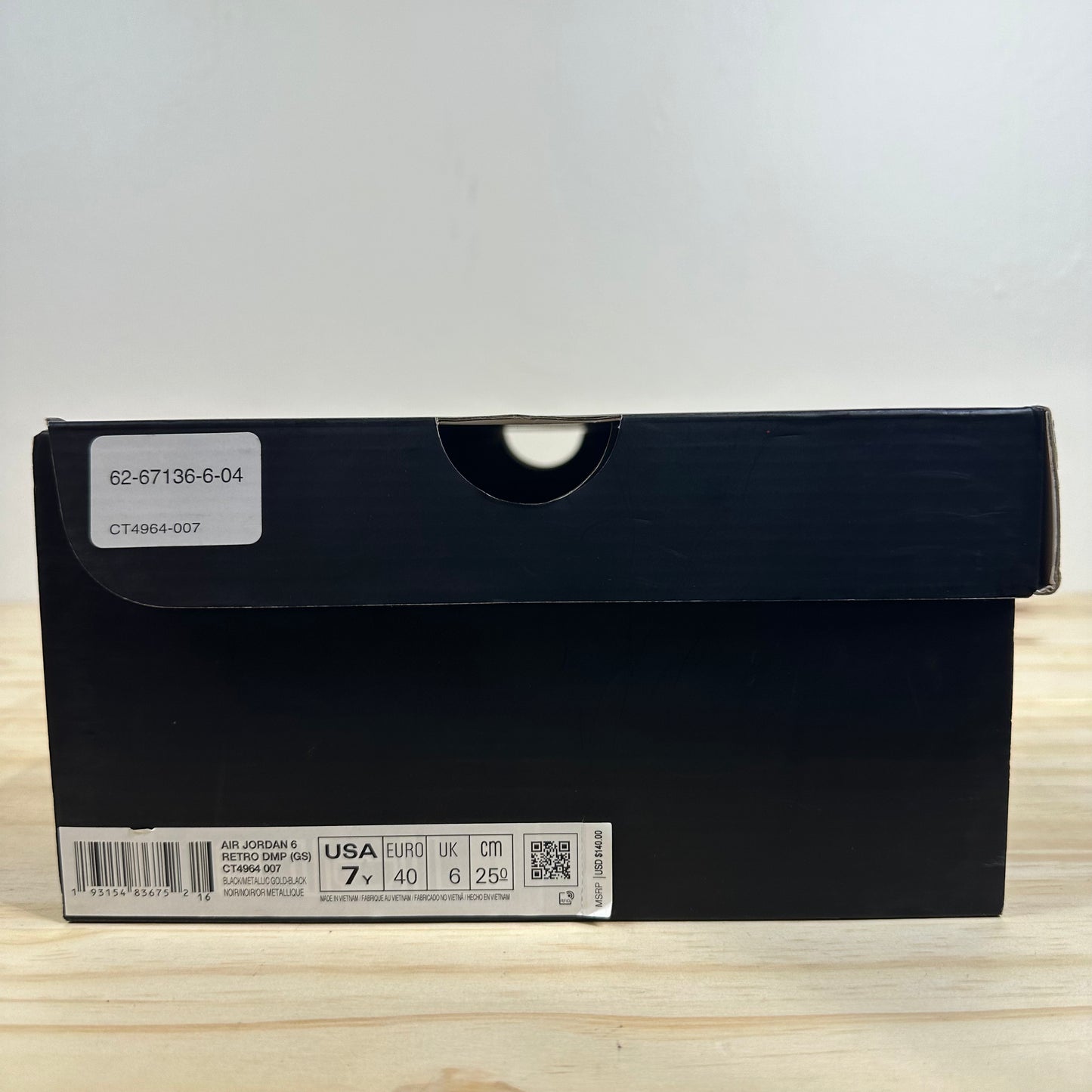 Air Jordan 6 Retro DMP (2020) Sz 7Y DS