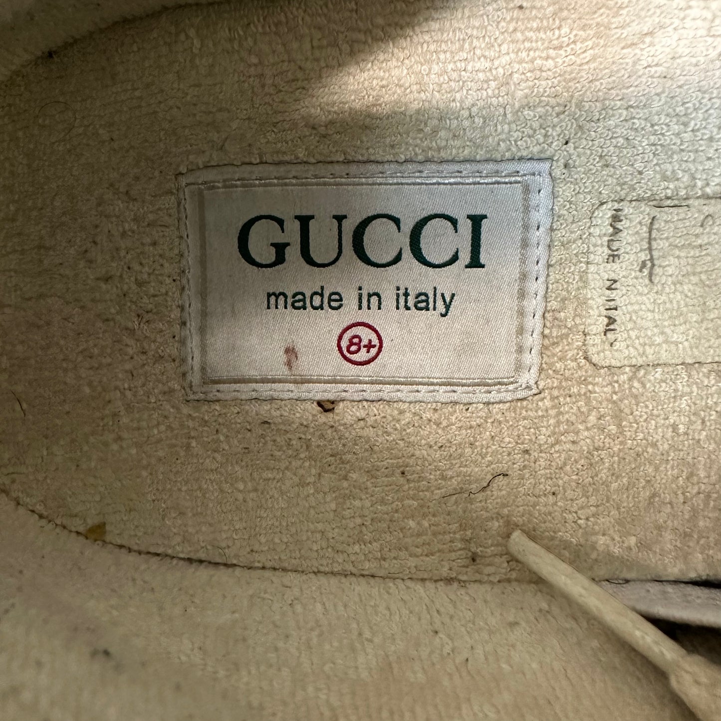 Gucci Ultrapace Brown Cream Sneaker Sz 8.5