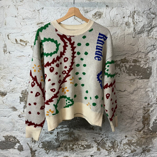 Rhude Multicolor Paisley Sweater Sz S