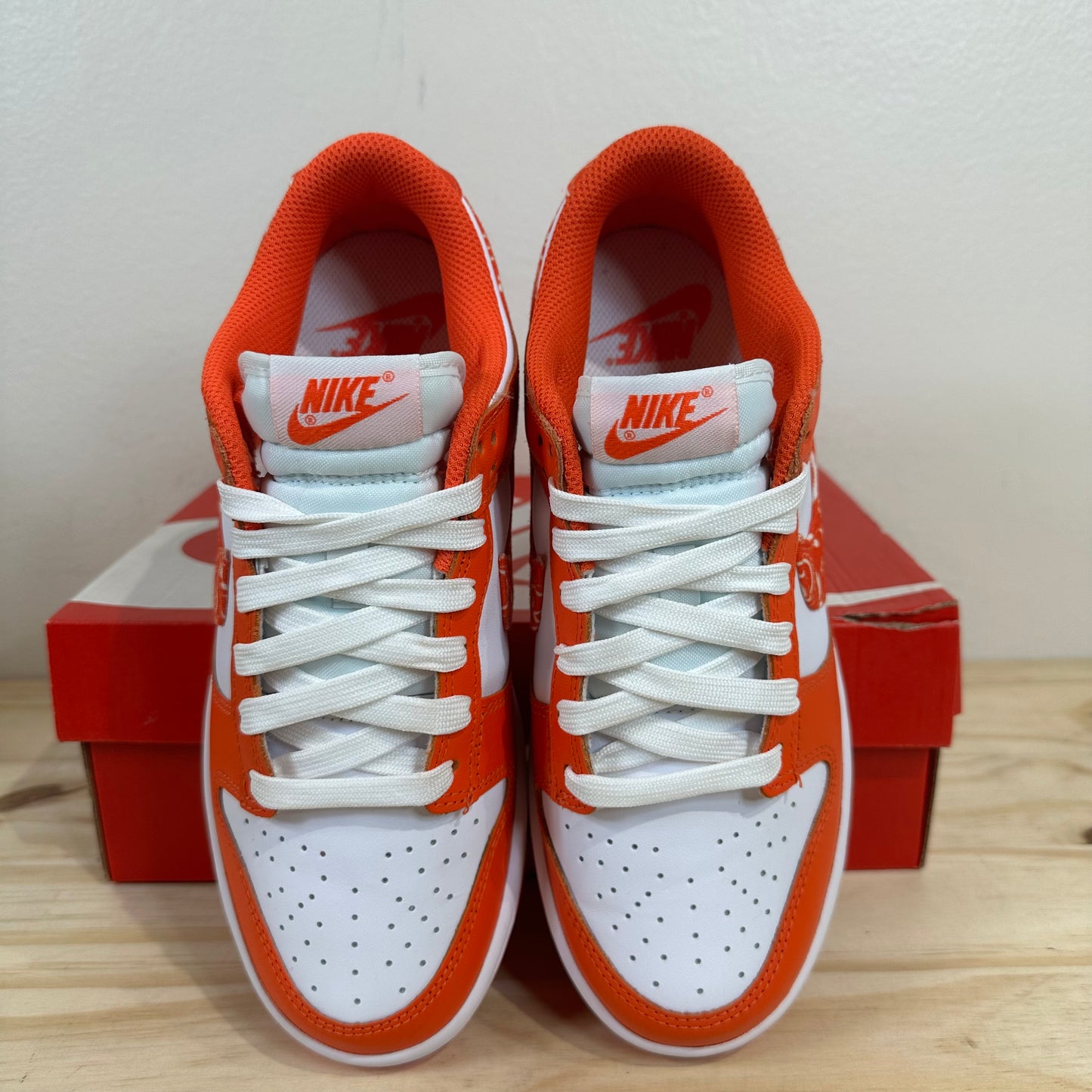 Nike Dunk Low Essential Paisley Pack Orange Sz 5.5 (7W)
