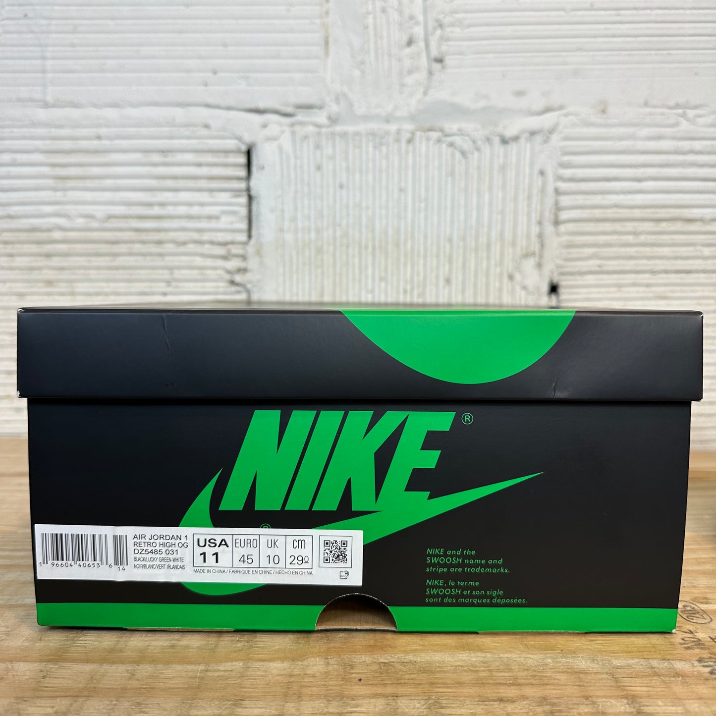 Air Jordan 1 High Lucky Green Sz 11