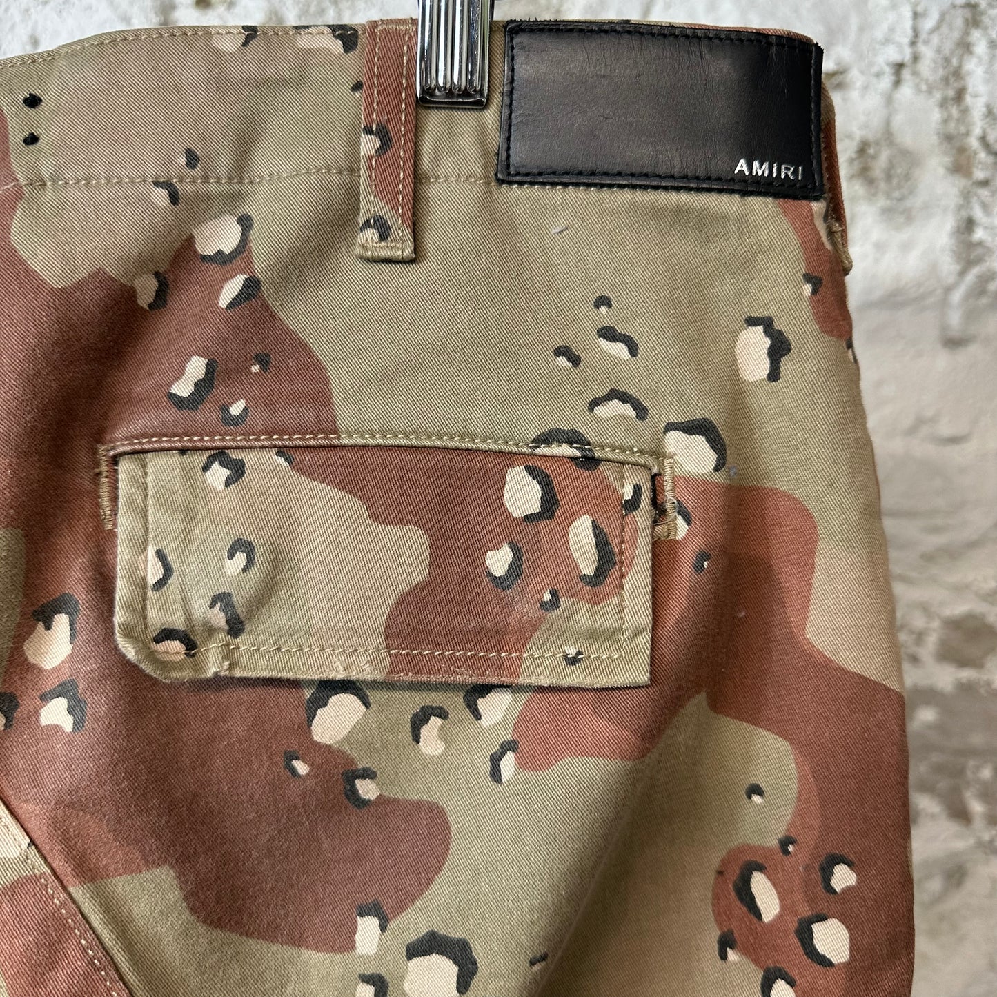 Amiri MX1 Desert Camo Black Patch Sz 31