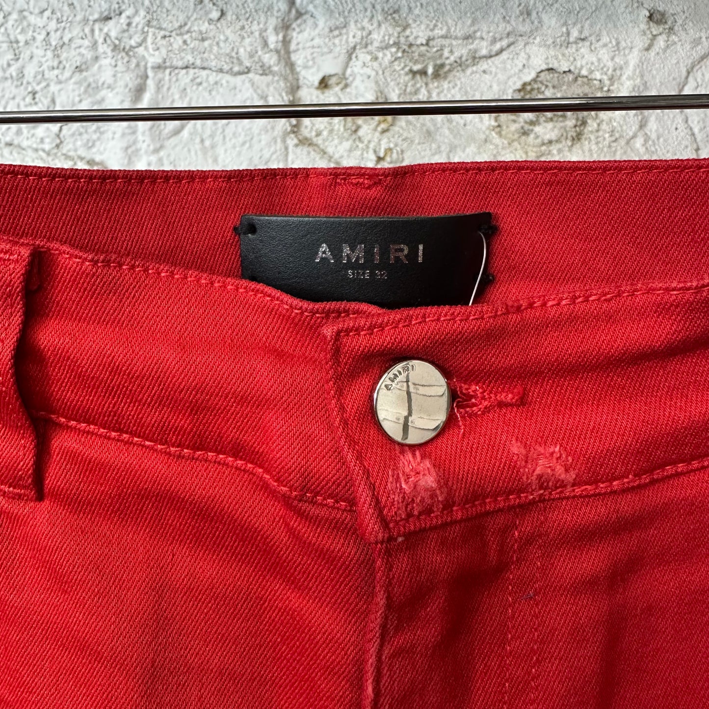 Amiri Black Stripe Red Jeans Sz 32